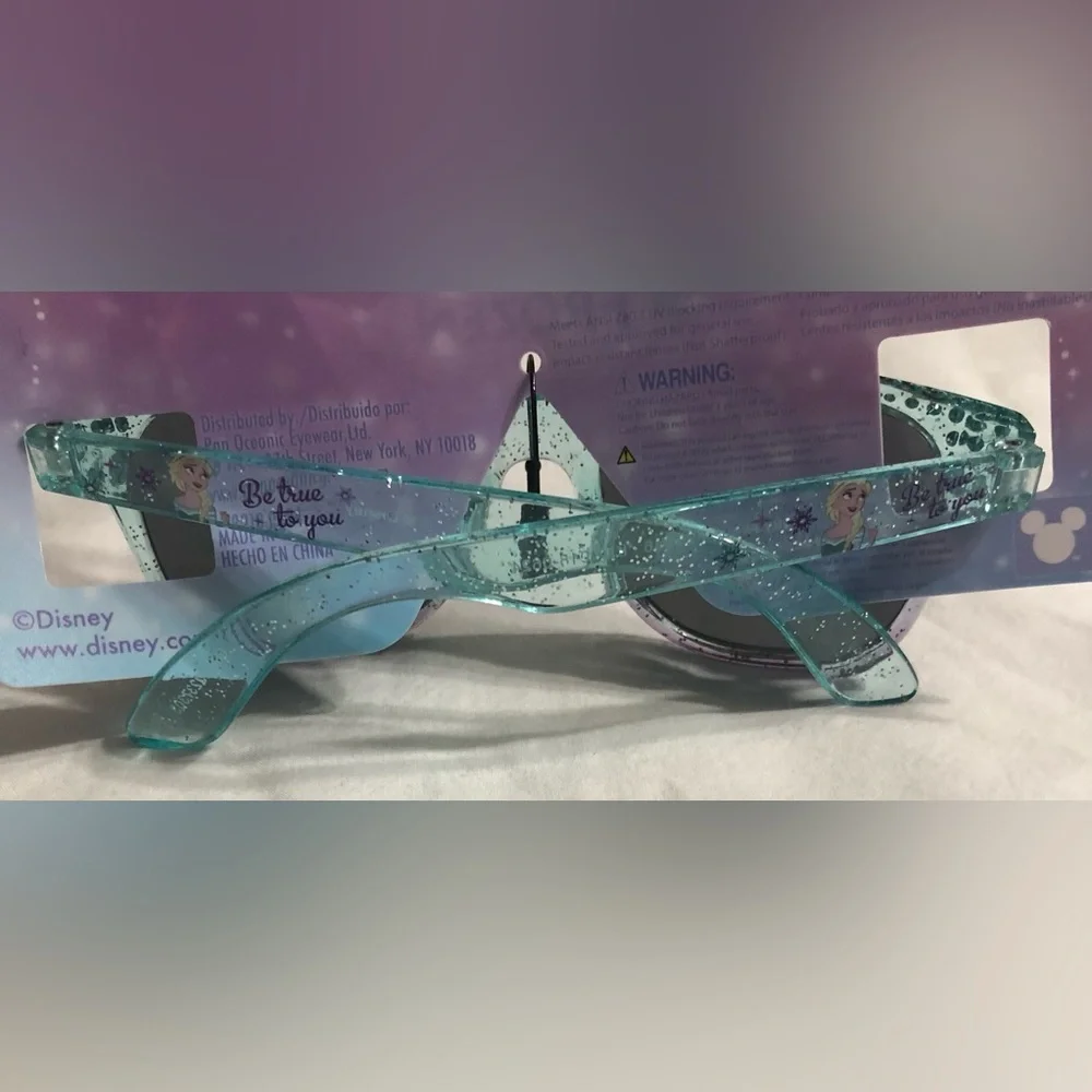 Disney Frozen Elsa glitter Be true to You Blue and Purple Glasses.3+